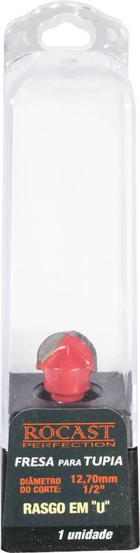Fresa P/Tupia Rasgo em U 1/2" X 1/4"