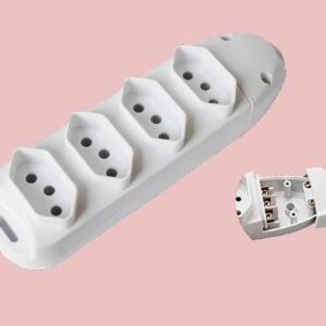 Régua de Tomada Flach - 4 Tomadas - 3 Pinos - 20A Bivolt