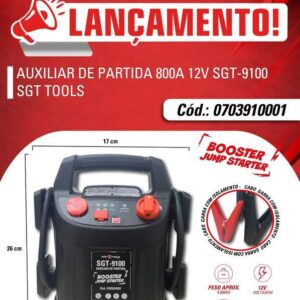 SGT-9100 - Auxiliar de Partida - 800A - 12V (Booster/Jump Starter)