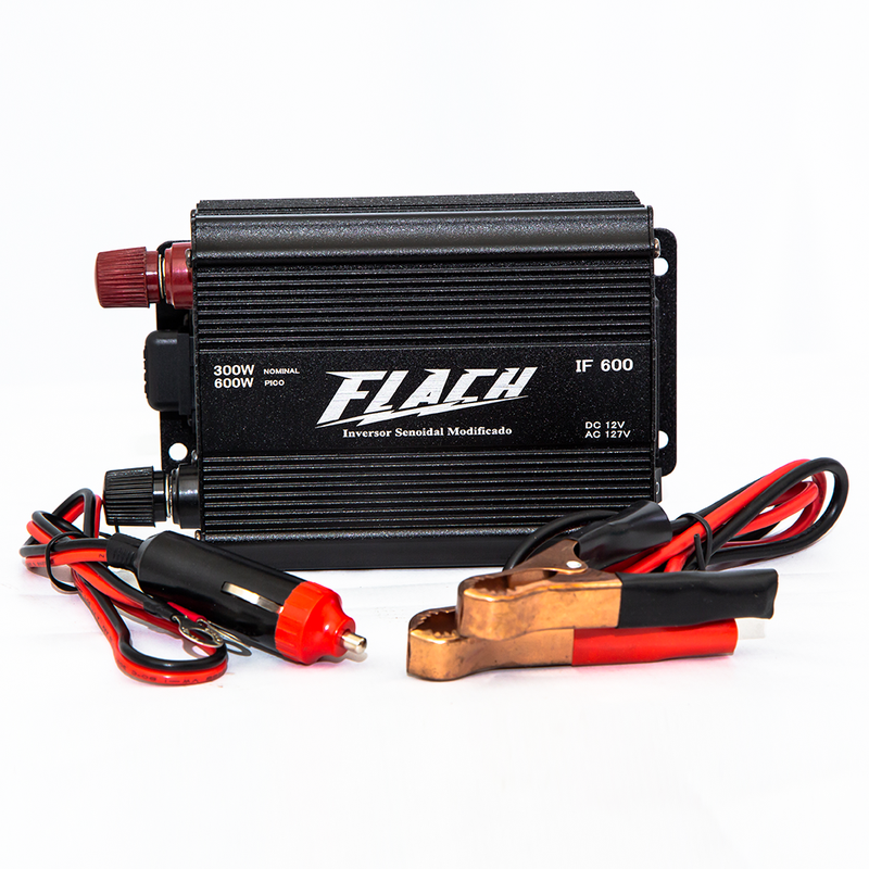 Inversor de Tensão Semi-Senoidal - 12V/127V - 600W PICO-300W Nominal