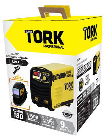 Mma + TIG Lift - Super Combo 180 - Inversor 180 Amperes + Mak Solar + 1 Bateria + 2 Lentes + 2 Esqu