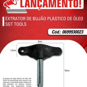 Ferramenta para Extrair Bujao Plastico de Oleo