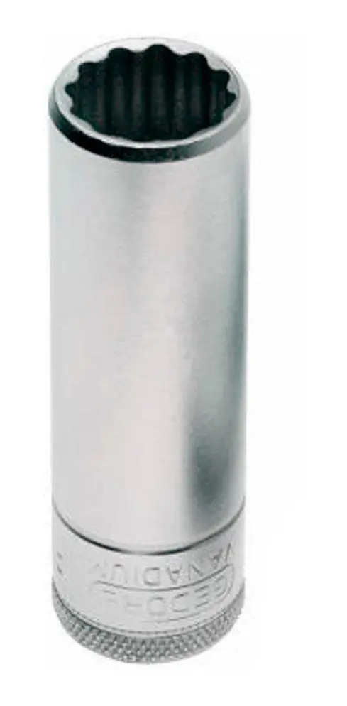 D19L-9/16 Soquete Estriado Longo Encaixe 1/2"