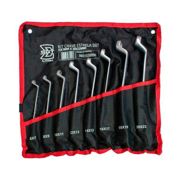 KIT Chave Estrela Sgt (6X7MM a 20X22MM)