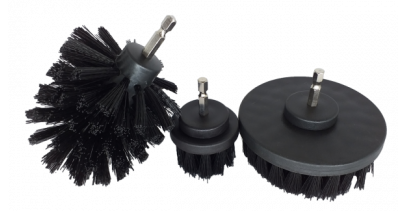 KIT 3 Escovas Agressivas de Limpeza para Furadeira/Parafusadeira