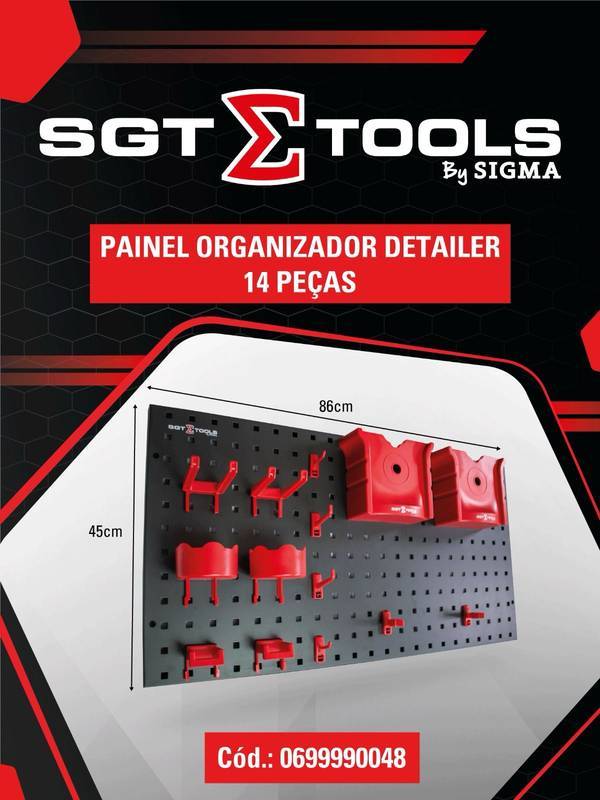Painel Organizador Detailers - 14 Pecas (2 Volumes)