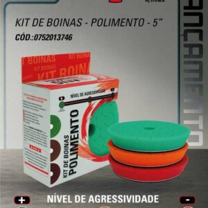 KIT 3 Boinas 5" - Polimento