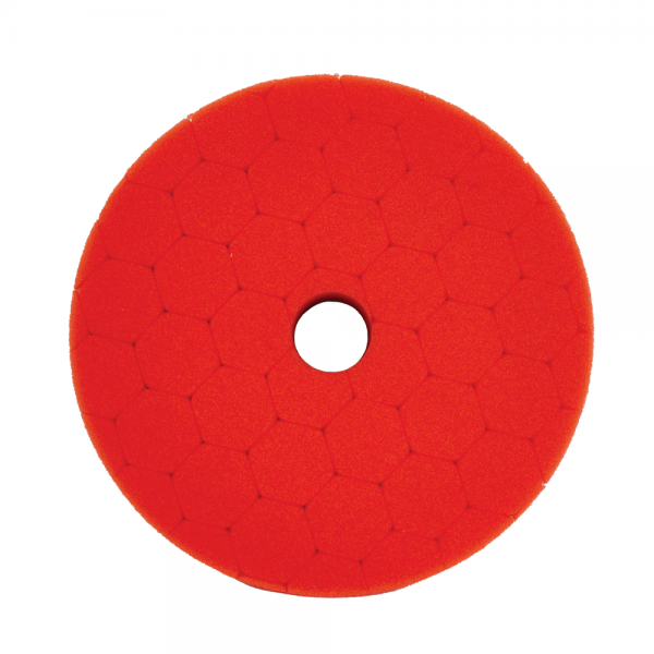 Boina Hex Espuma 3" P/ Roto Orbital - Vermelha - Super Lustro