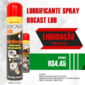 Lubrificante Spray 300 ML Rocast Lub