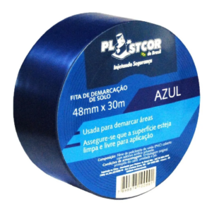 Fita Demarcacao Solo Azul - 48MMX30M