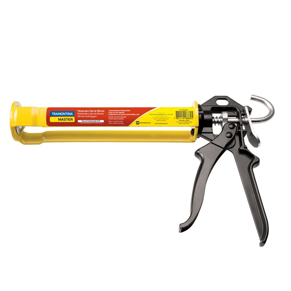 Pistola P/Silicone C/Chapas Aco - 280ML
