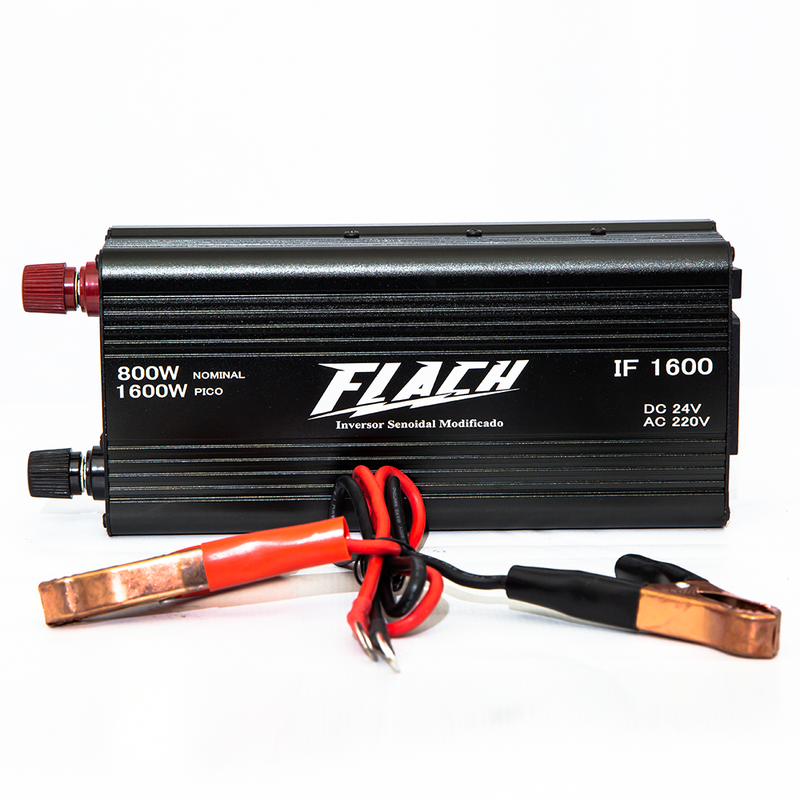Inversor de Tensão Semi-Senoidal - 12V/220V - 1600W PICO-800W Nominal