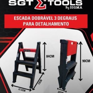 Escada Dobravel 3 Degraus para Detalhamento