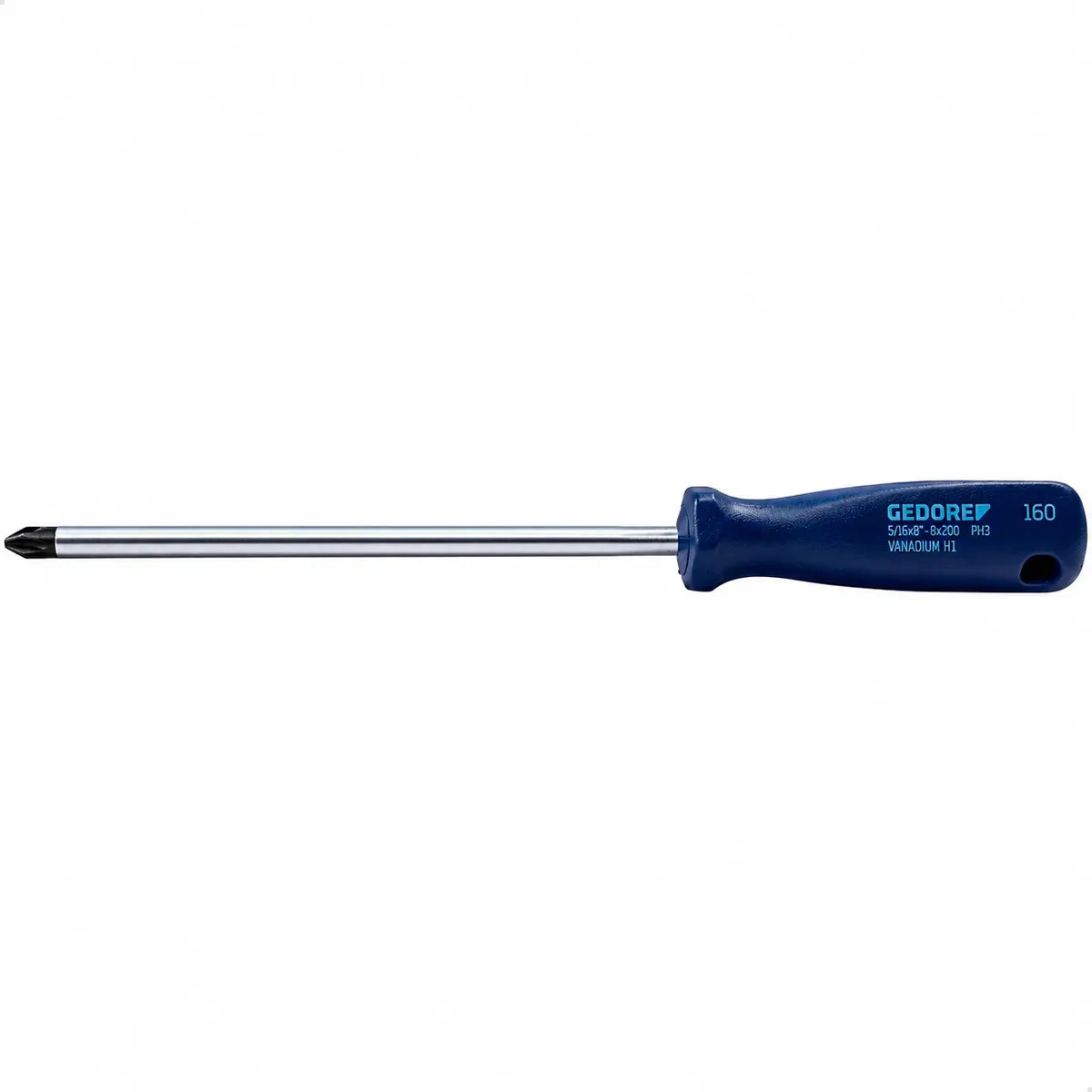 160-3/8"X8 PH4 Chave Fenda Cruzada com Expositor