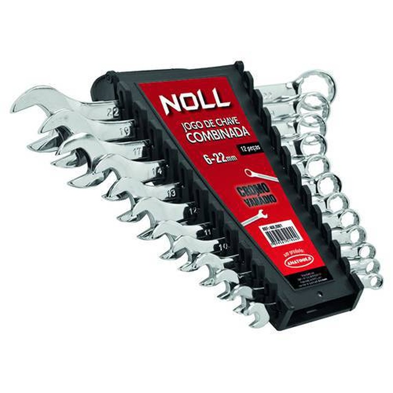 JG Chave Combinada Crv 1/4" a 3/4" 8 Peças