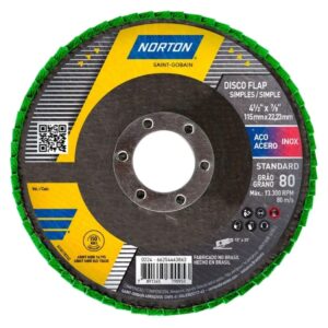 Disco Flap Fibra R244 115X22.23MM - P0080