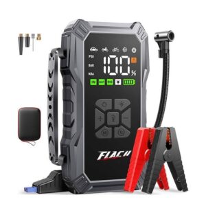 Auxiliar de Partida Portatil com Compressor 12 Volts -1000A Pico (Potência Similar Bat. 150A)