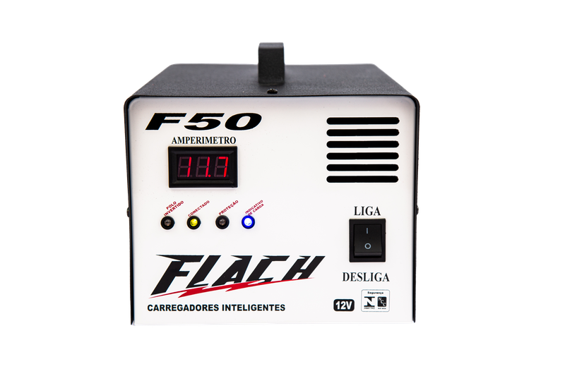 Carregador Inteligente 50A C/Aux. Bateria na Part. 50A - 12V