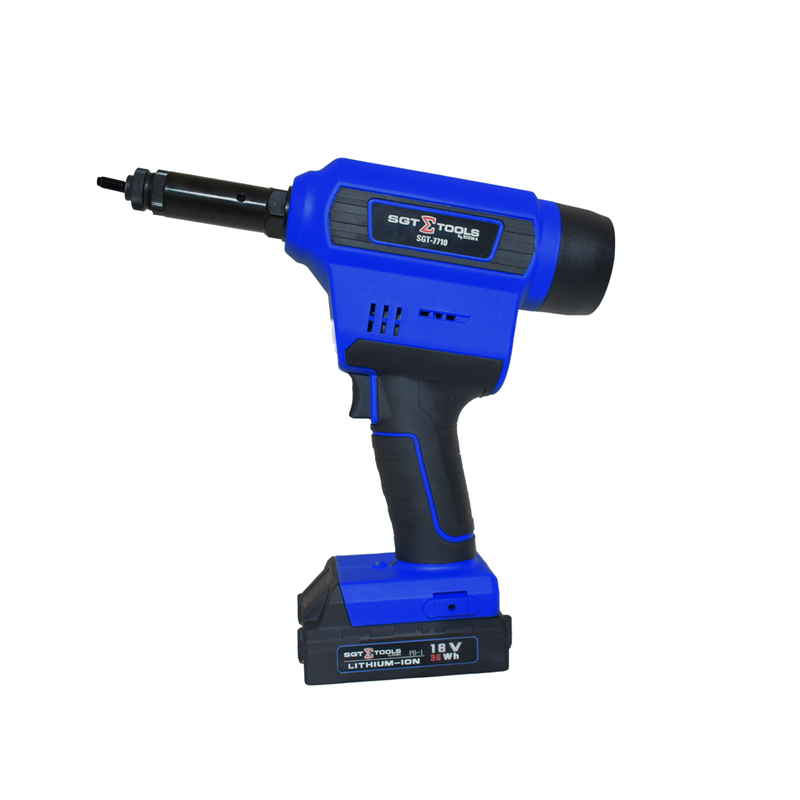 SGT-7710 - REBITADOR INDUSTRIAL P/ REBITE DE ROSCA - 2 BATERIAS 18V-2Ah