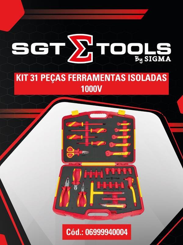 KIT 31 Pecas Ferramentas Isoladas 1000V