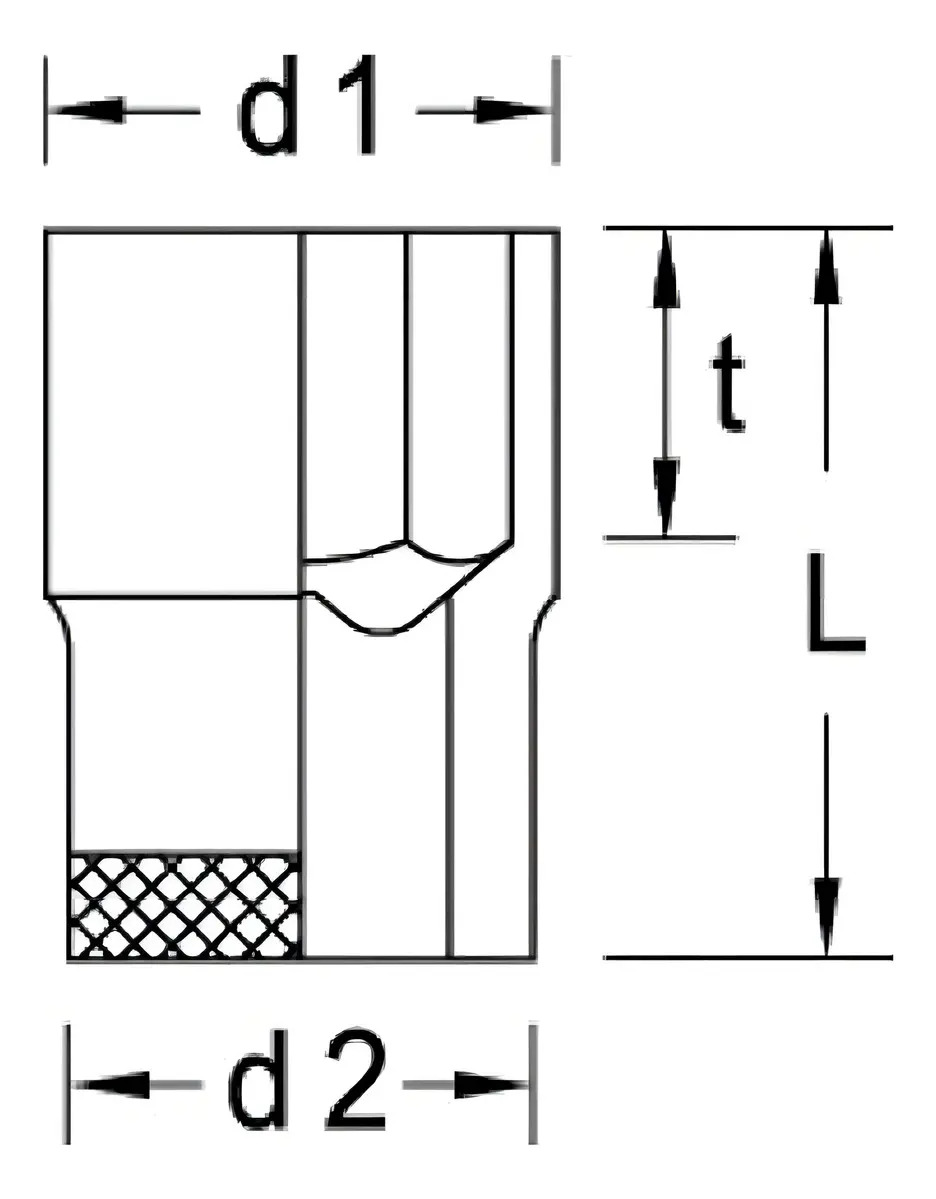 19-19 Soquete Sextavado Encaixe 1/2"