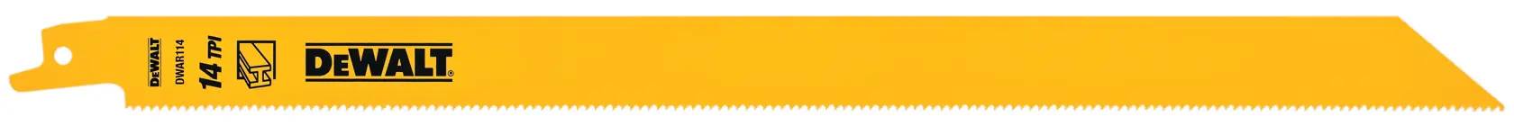 DEWALT DW4838 — Lâmina Serra Sabre - 12" - 14DPP - Metal - 5 PCS