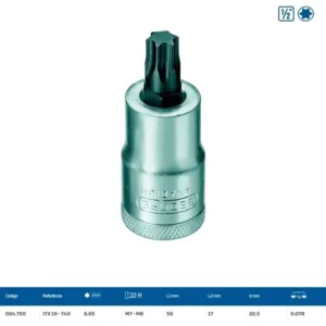 ITX19L-T40 Chave Soquete  Gtx Longo Encaixe 1/2