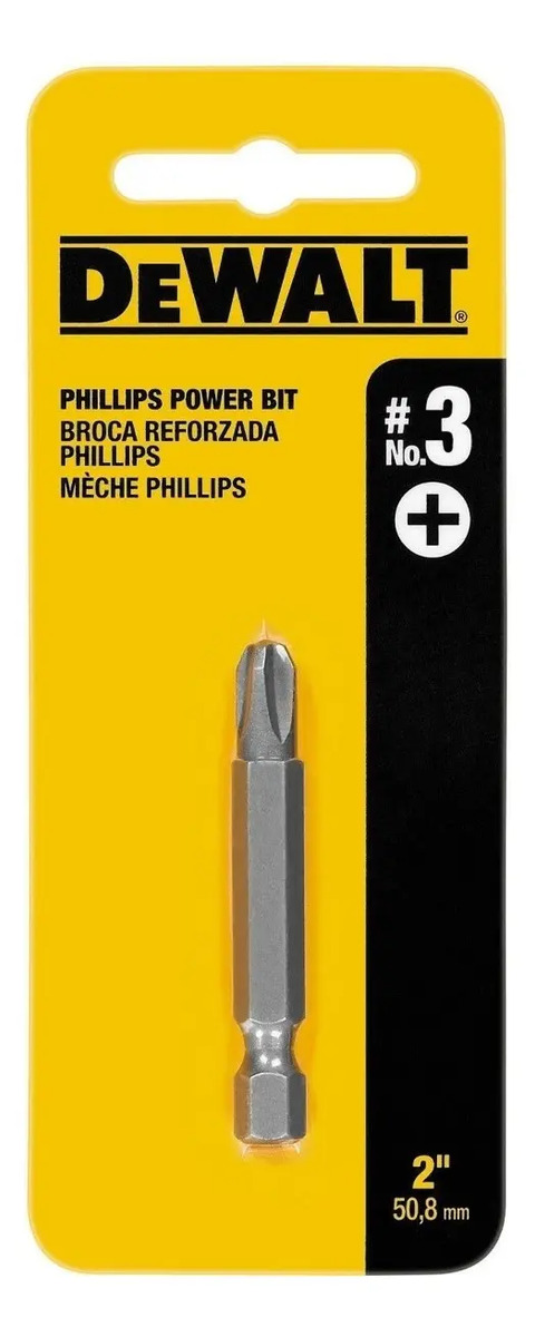 DEWALT Ponta Dupla 2" Fenda / Phillips - Cartela com 1 Unidade