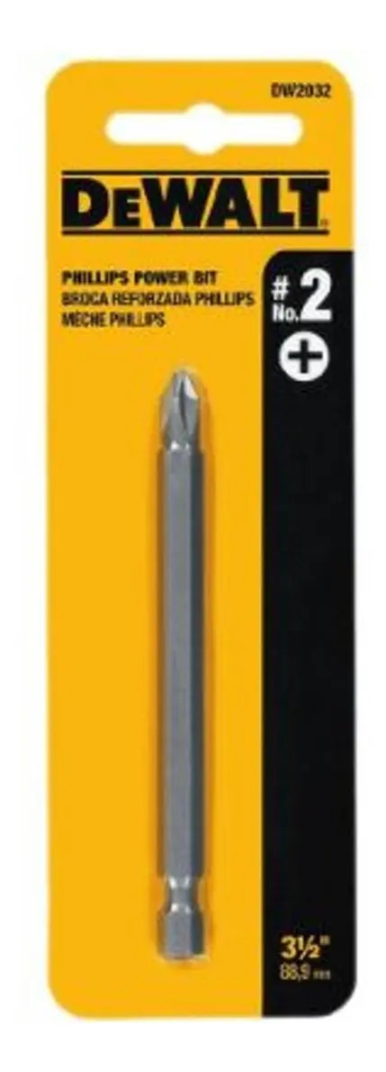 DEWALT Ponta 3 1/2" - Phillips #2 - Cartela com 1 Unidade