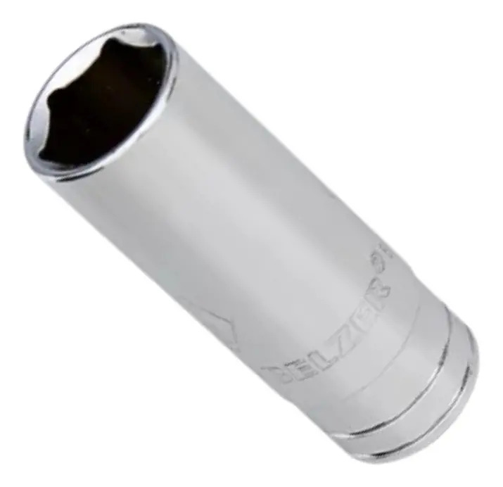 D19L-1/2 Soquete Estriado Longo Encaixe 1/2"