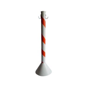 Pedestal Zebrado Vermelho/Branco - 95CM