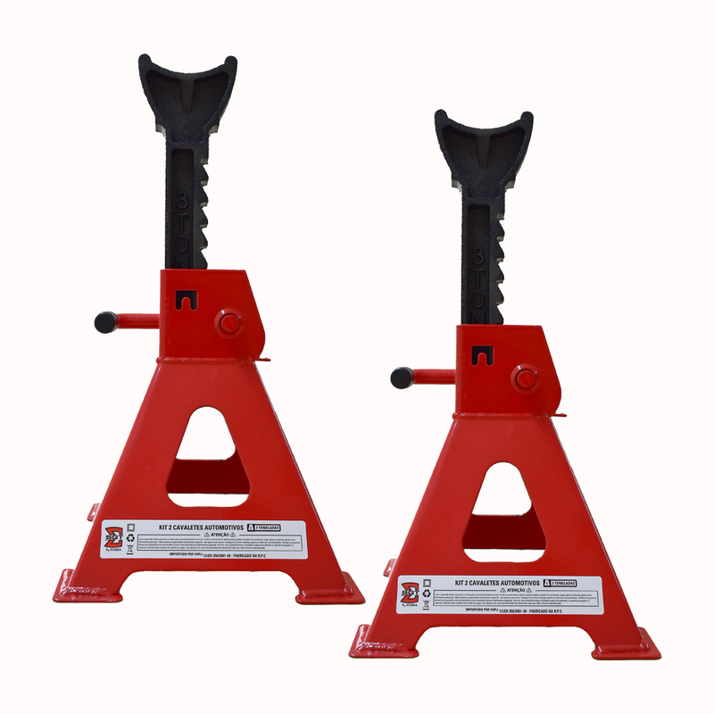 KIT 2 Cavaletes Automotivos 3 Ton