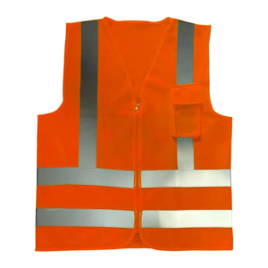 Colete Refletivo C/Bolso G - Laranja