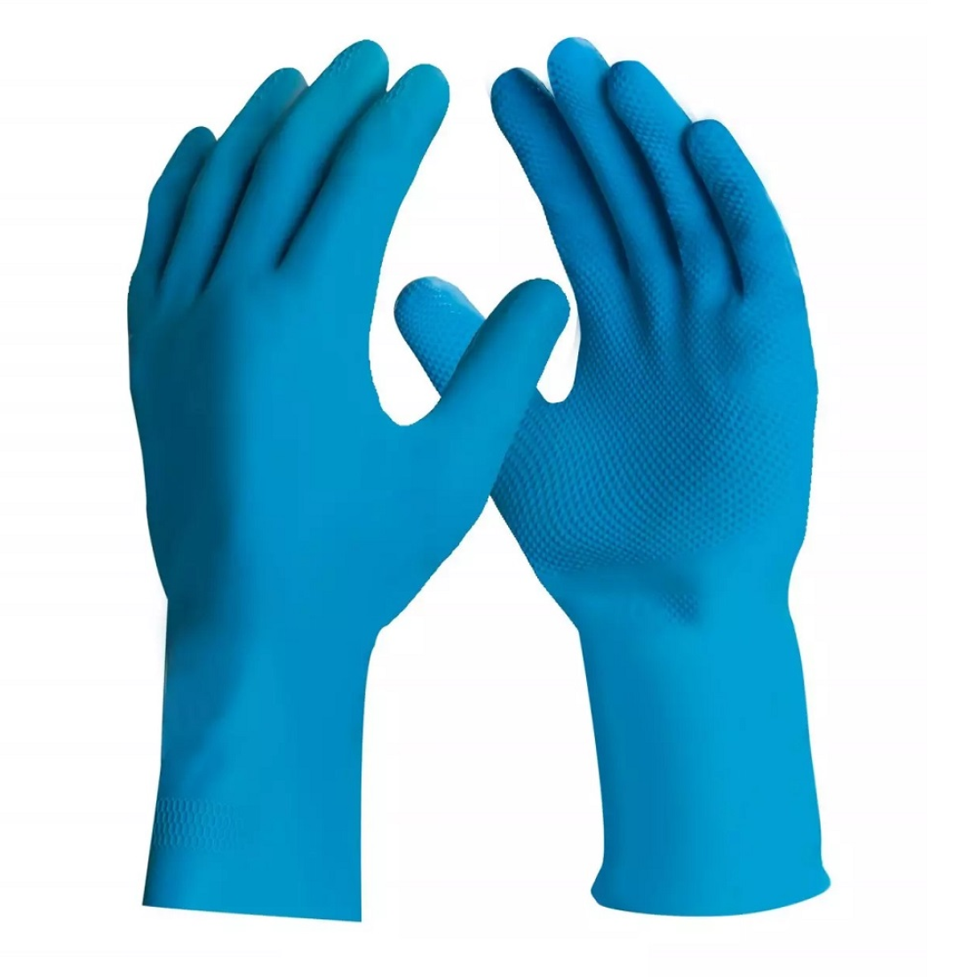 Luva Latex C/F Azul 7/P (Silver Grip)