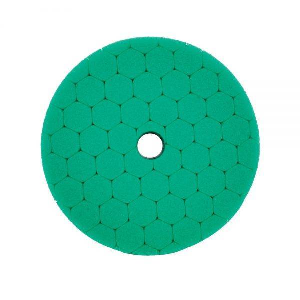 Boina Hex Espuma 3" P/ Roto Orbital - Verde - Corte Agressivo
