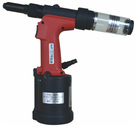 SGT-0714A - Rebitador Hidropneumatico 3/16" C/ Vacuo