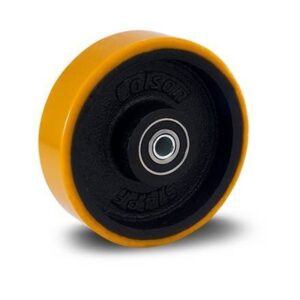 R.614.PF.E (0749)  Roda de Ferro 150MM Revestida em PU - Esfera C/ Bucha (0749)