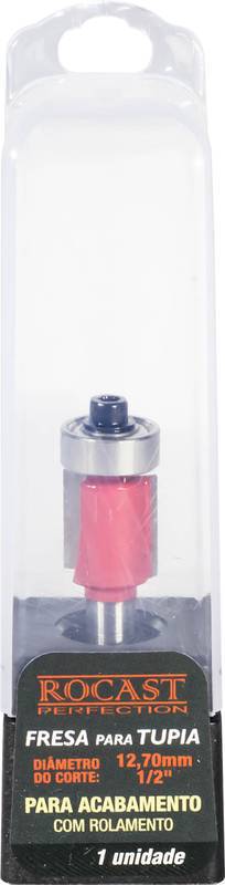 Fresa P/Tupia P/Acabamento 1/2" X 1/4" C/Rolamento