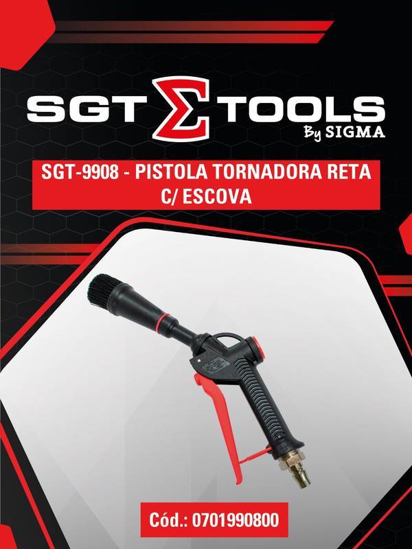 SGT-9908 - Pistola Tornadora Reta C/ Escova