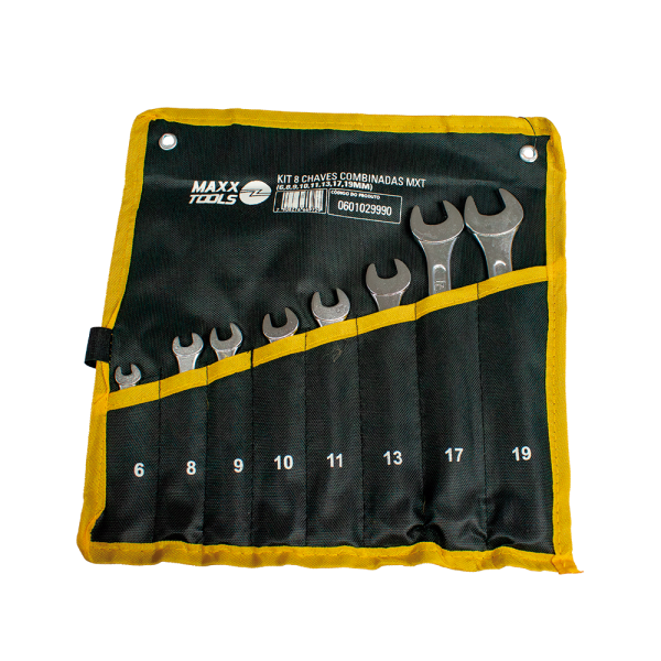 KIT 8 Chaves Combinadas Mxt (6,8,9,10,11,13,17,19MM)