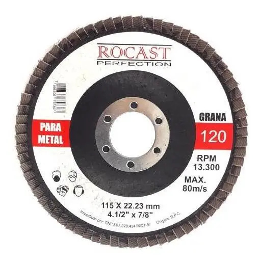 Disco de Lixa Flap Disc 115 X 22 MM GR 120