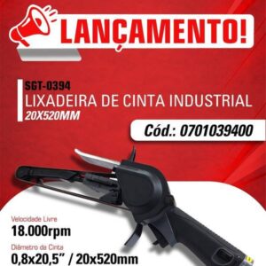 SGT-0394 - Lixadeira de Cinta 20MM X 520MM - Industrial