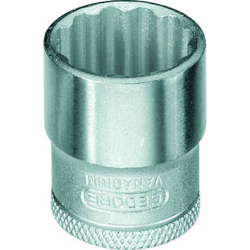 D30-12 Soquete Estriado Encaixe 3/8"