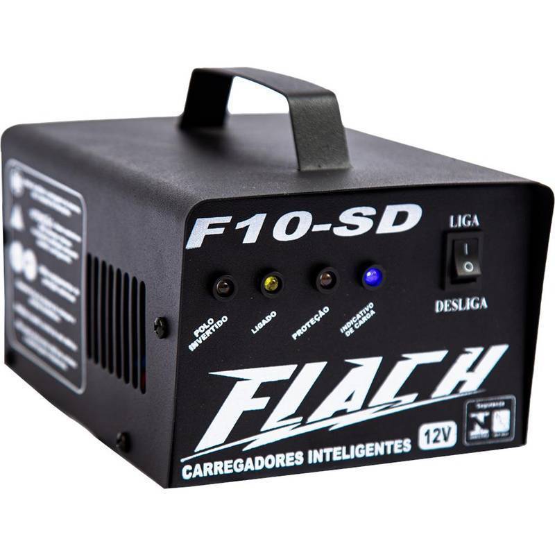 Carregador Inteligente 10A C/Aux. Bateria na Part. 10A - 12V - sem Display
