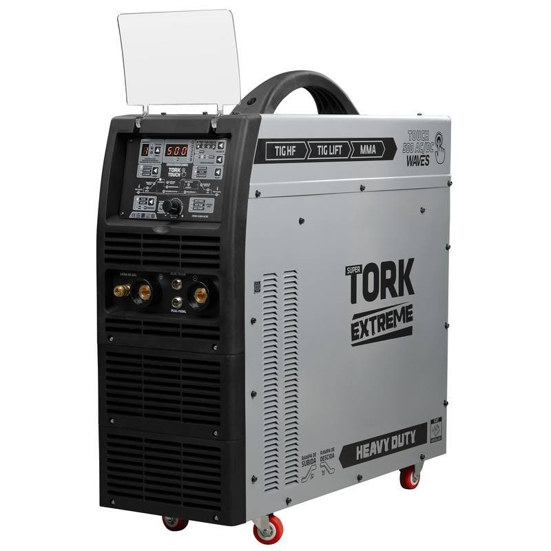 TIG HF + TIG Lift + Mma Vrd - Touch 500-AC/DC Waves - Inversor 500 Amperes - Função Pedal