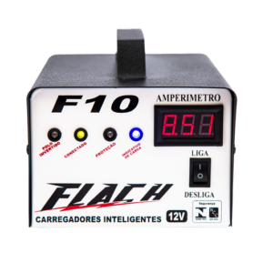 Carregador Inteligente 10A C/Aux. Bateria na Part. 10A - 12V