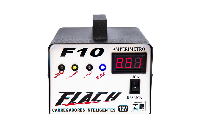 Carregador Inteligente 10A C/Aux. Bateria na Part. 10A - 12V