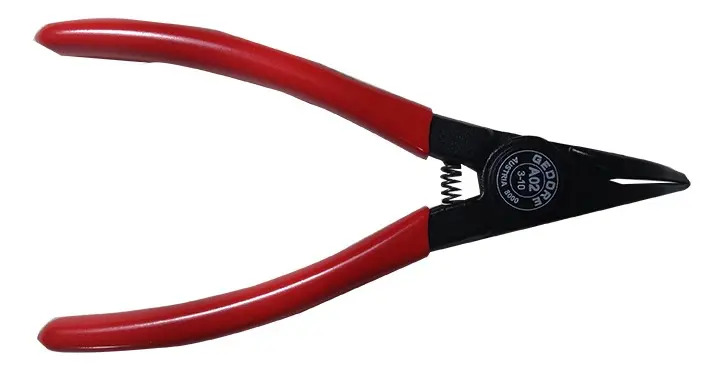 8000-A02 Alicate P/ Aneis Ext. Pontas Curvas 45 Graus