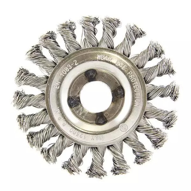 Escova Circular Trancada INOX - 114,3X12,7MM