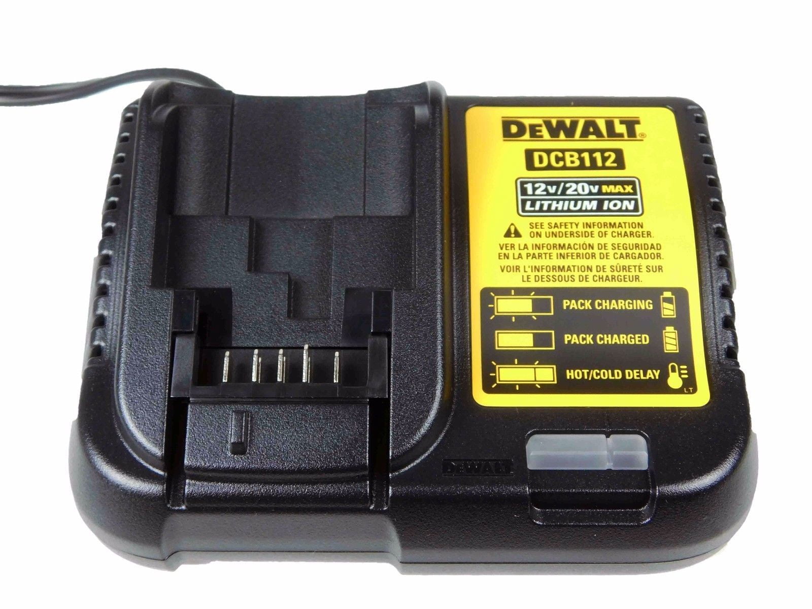 DEWALT DCB1102-BR — Carregador 12V-20V LI-Ion 2AH Bivolt